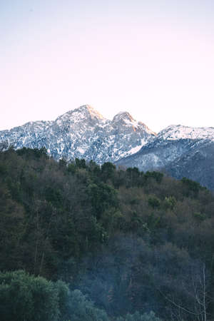 The Holy Mountain, is a holy place for the orthodox christians on Greece の写真素材