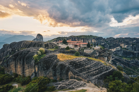 The Monastery of Saint (Agios) Stefanos at Meteora, Greeceの写真素材