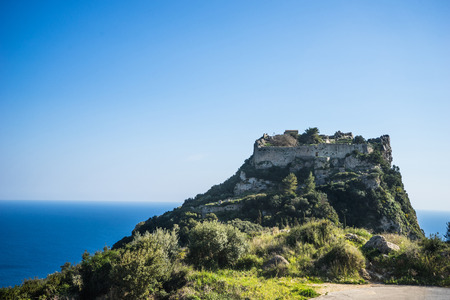 Angelocastro fortress in Corfu island, Greeceの写真素材