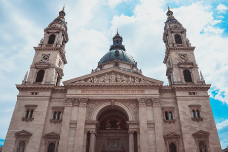 Close up view of St. Stephen's Basilica Budapest, Hungaryのeditorial素材