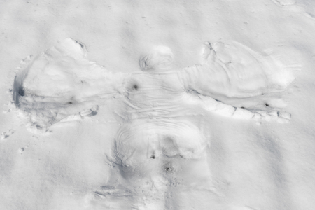 Snow angel background 