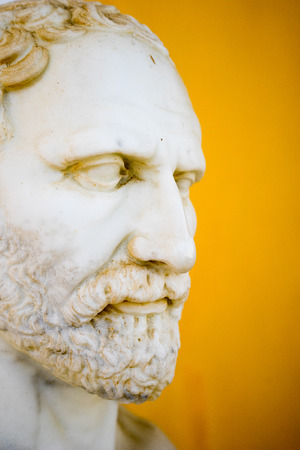 Dimosthenis bust in Achillion palace, Corfu, Greeceのeditorial素材