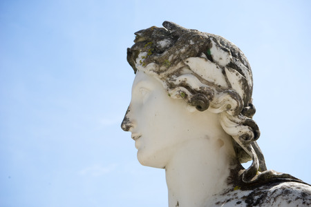 Statue of a Muse in Achillion Palace on Corfu island Greeceのeditorial素材