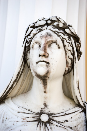Statue of a Muse in Achillion Palace on Corfu island Greeceのeditorial素材