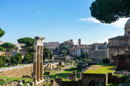 Roman Forum, Rome, Italy.の写真素材