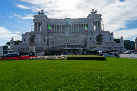 Piazza Venezia, Rome, Italyのeditorial素材