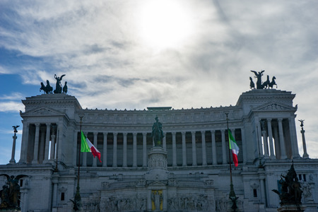 Piazza Venezia, Rome, Italyのeditorial素材