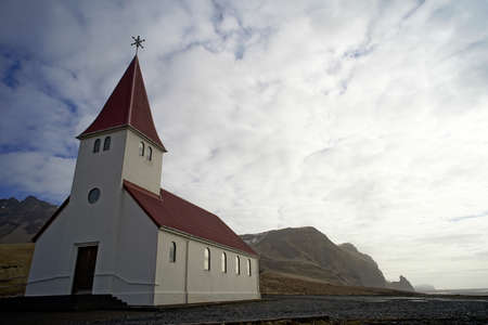 Vik Church Icelandの写真素材