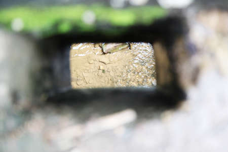 hole of streamの写真素材