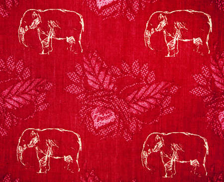 printed elephant Textureの写真素材