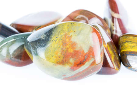 Close up of Polished tigerの写真素材