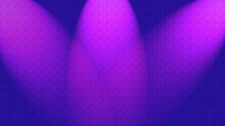 Three spotlights shining down onto  wall, illustration.の写真素材