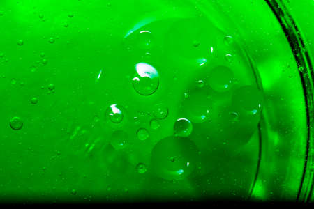 Abstract Bubbles Of Water Floating Like A Swarm