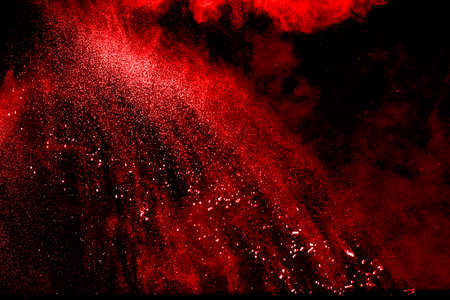 Abstract design of powder cloud against dark backgroundの写真素材