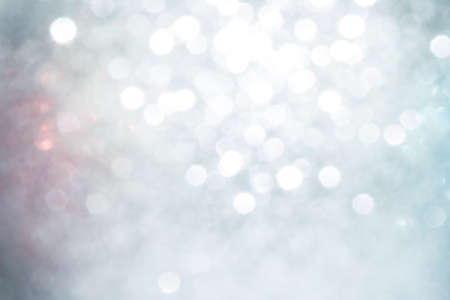 Silver Abstract Festive Background. Glitter Vintage Lights Backgroundの写真素材