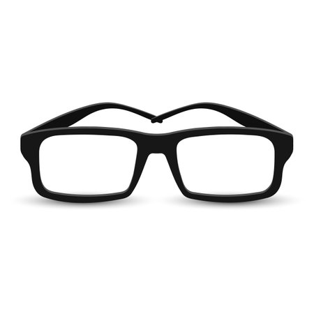 Vision glasses isolated on a white background. Ophthalmology, healthcare and medicine. Illustration, vectorのイラスト素材