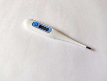 Digital Thermometer for measuring temperature. Isolated on white