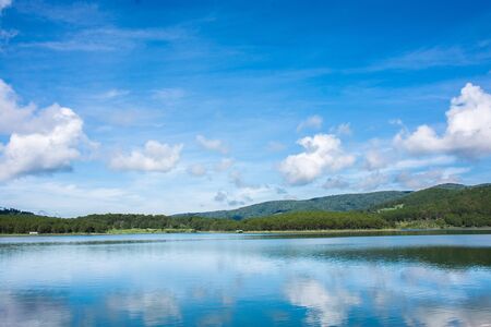 Tuyen Lam lake Da Lat Viet Namの写真素材