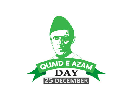 Quaid E Azam DAY 25 December Vector Designのイラスト素材