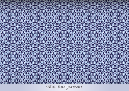 Thai pattern blue backgroundのイラスト素材