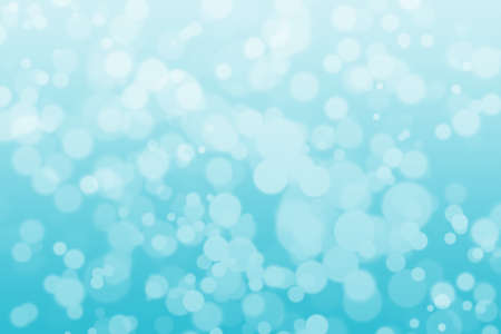 Bokeh on blue gradient abstract background