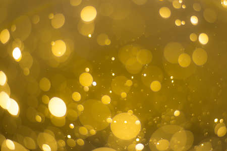 Gold gradient bokeh abstract backgroundの写真素材
