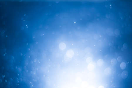abstract blue sky background with blur bokeh light effect