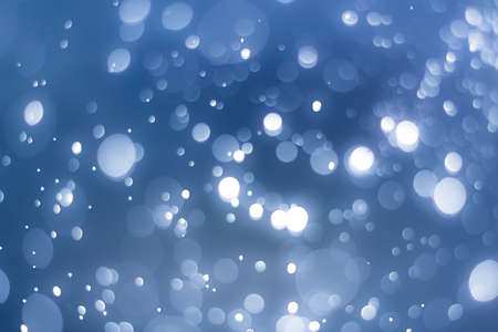 abstract blue sky background with blur bokeh light effect