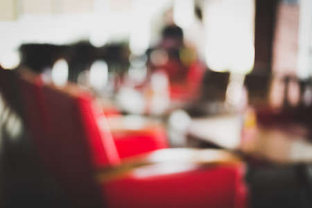 abstract blur background in restaurant with bokeh light