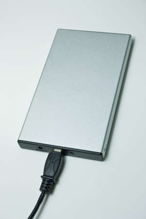 Aluminum External Hard Driveの写真素材