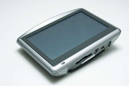 GPS Device on white backgroundの写真素材