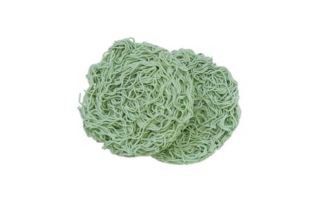 Instant noodles on a white backgroundの写真素材