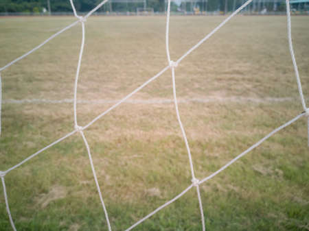 Soccer or football net backgroundの写真素材