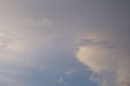 Clouds and sky in the eveningの写真素材