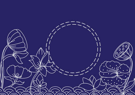 background lotusのイラスト素材