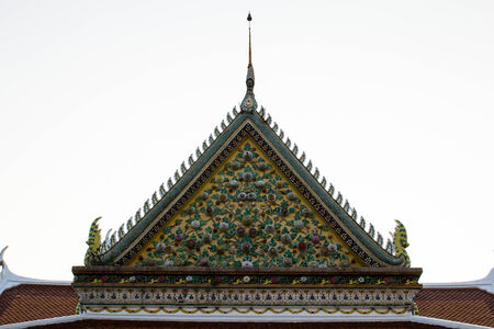 design of church roof in the templeの写真素材