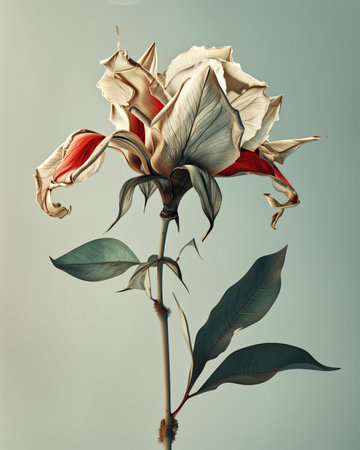 In this imaginative oasis, traditional flower shapes are reimagined into a whimsical dance of surreal blossoms. Petals melt and morph, defying the rigidity of botanical normsの素材