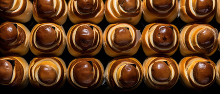 Assorted cakes and pies puffs by Ai generate.の素材