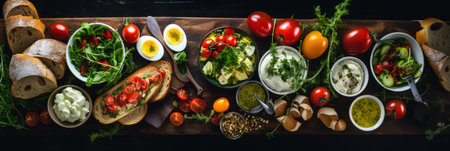 Spices and vegetables by AI generate.の素材