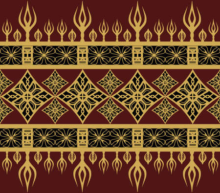 Geometric Pattern with Tribal Shape. Designed in Ikat, Boho, Aztec, Folk, Motif, Gypsy, Arabic...