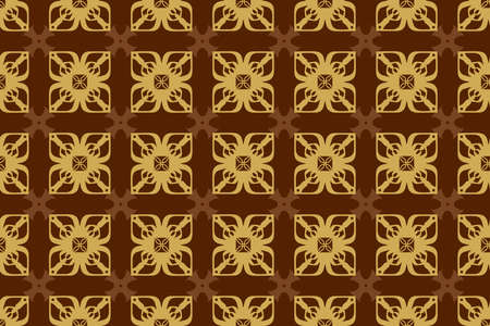 Geometric Seamless Pattern with Tribal Shape. Designed in Ikat, Boho, Aztec, Folk, Motif, Thai, Luxury Arabic Style. Ideal for Fabric Garment, tiles, Wallpaper. Vector Illustrationのイラスト素材