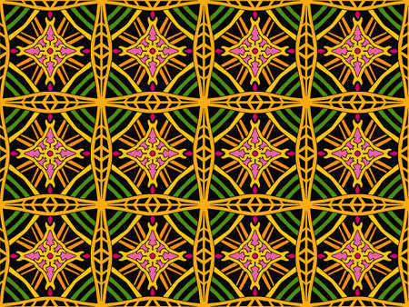 Multi-Color Morocco Seamless Pattern. Traditional Arabic Islamic Background. Vintage, Turkish,...