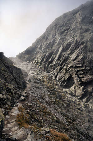 High tops of Polish Tatra Mountains National Park in Zakopane Polandの写真素材