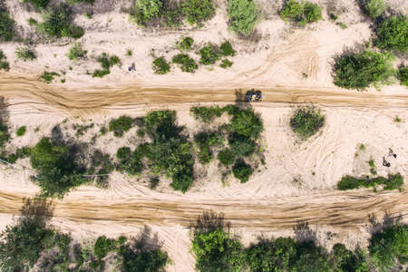 Offroad 4x4 sand rally in Polandの写真素材
