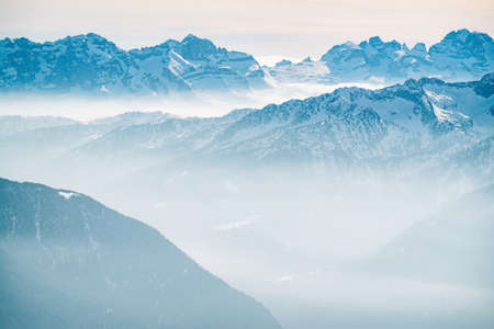 Val di Sole Pejo 3000, Pejo Fonti ski resort, Stelvio National Park, Trentino, Alps Italyの写真素材