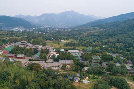 Shaolin temple in Henan Province, China, Asiaの写真素材