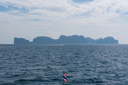 Ferry to Koh Phi Phi Island in Thailandの写真素材