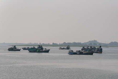 River Henkayaw in Mrauk U Myanmar Asia