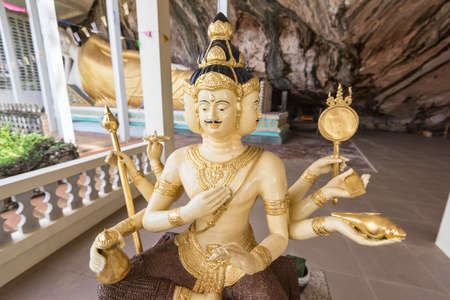 Budda statue in Tiger Cave Temple Wat Tham Seua Krabi Thailand Asiaのeditorial素材