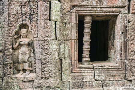 Angkor wat temple complex in Cambodia, Siem Reap Buddhist temple in Asia